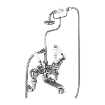 Burlington Kensington Angled Bath Shower Mixer Wall Mounted